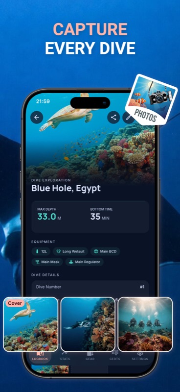 Capture every dive