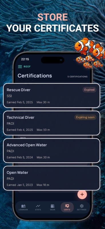 Store your certificates